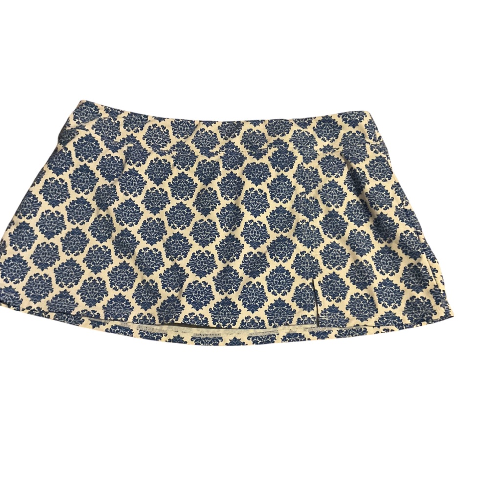 Garnet‎ Hill Blue swim Skirt with shorts